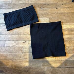 Bundle of two tube tops once size fits most
